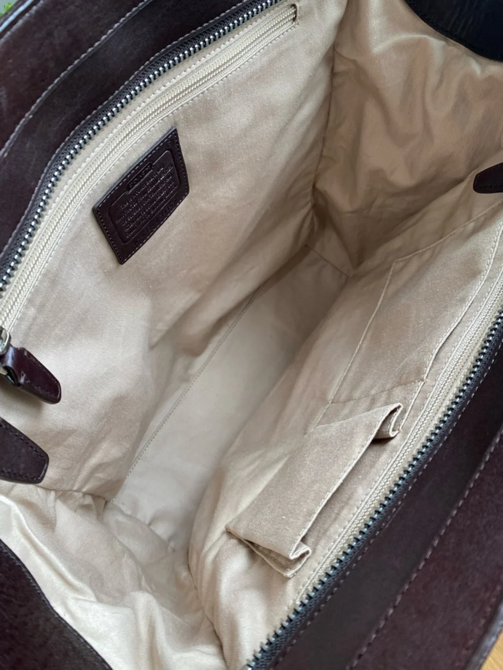 Coach XL Legacy HairCalf Ocelet North South Tote Bag - Picture 15 of 17